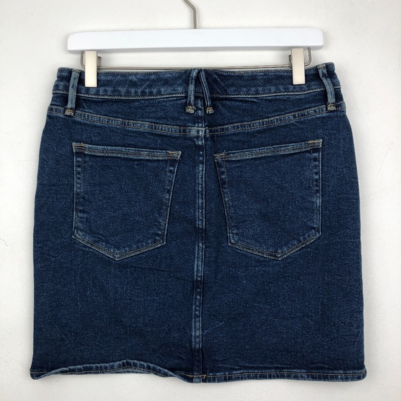 NWT Good American The Denim Mini Skirt - Picture 4 of 6